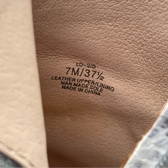 LOUISE ET CIE SID Black White Snake POINTY TOE BOOTS Womens Size 7 - Picture 8 of 12